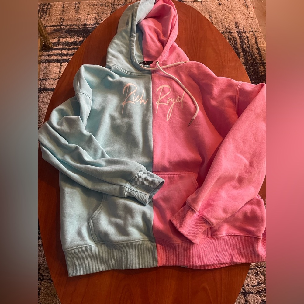 Pink and Blue Hoodie